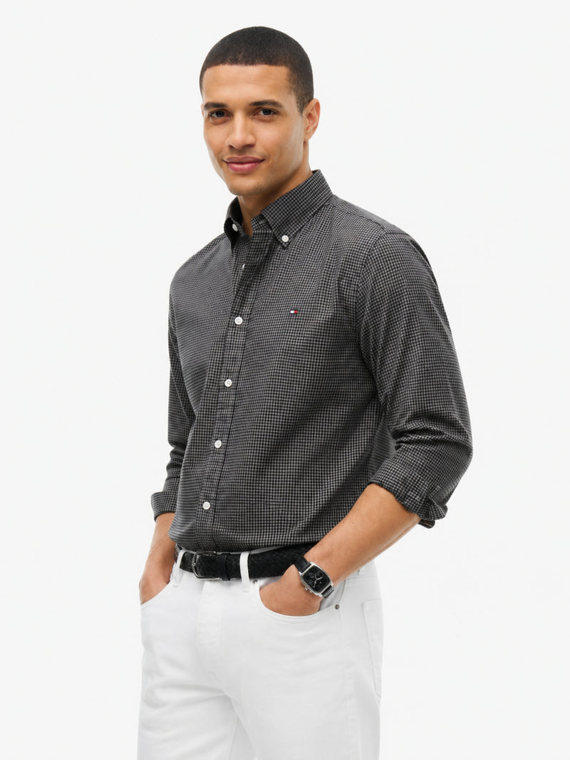 Regular Fit Check Poplin Shirt