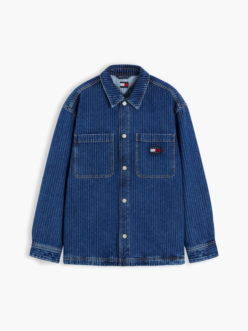 Relaxed Fit Washed Denim Shirt