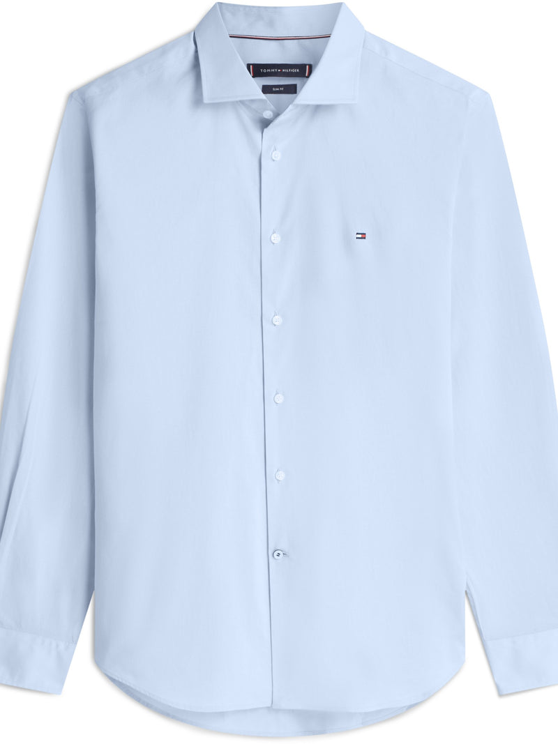 Slim Fit Solid Poplin Shirt