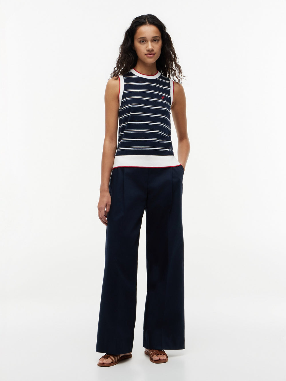 Stripe Regular Fit Full Sleeve Ribbed T-Shirt