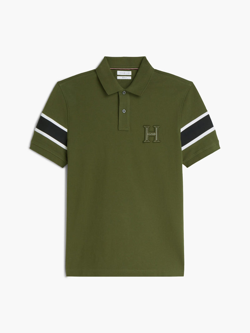 Regular Fit Sleeve Taped Pique Polo