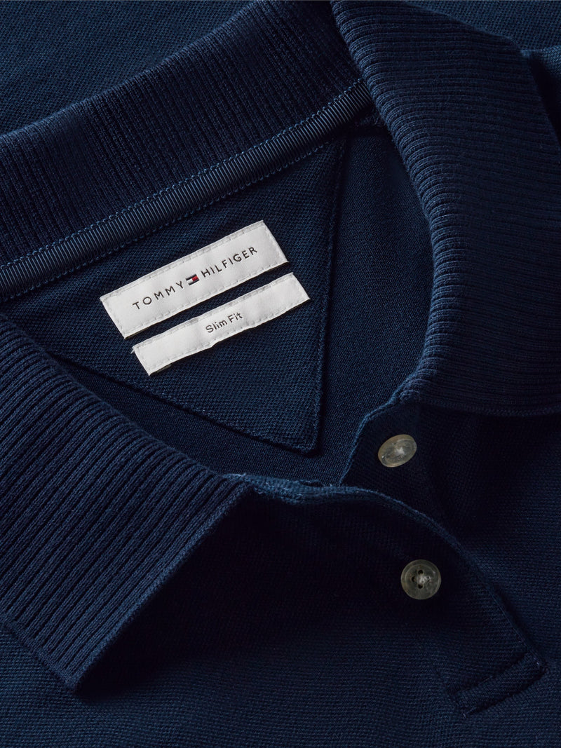 Solid Slim Fit Half Sleeve Pique Polo