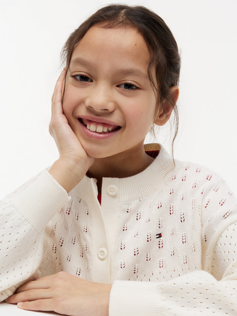 Kids Pointelle Cardigan