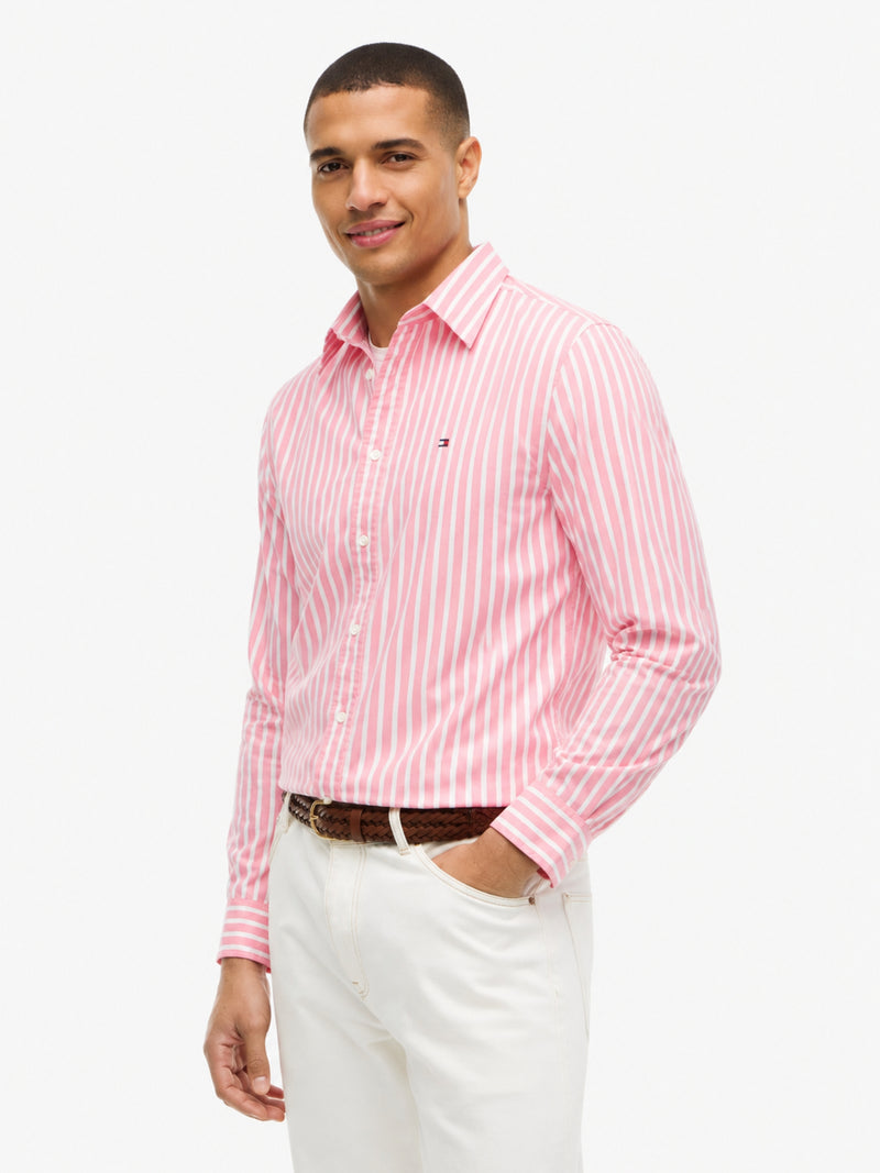 Regular Fit Stripe Poplin Shirt