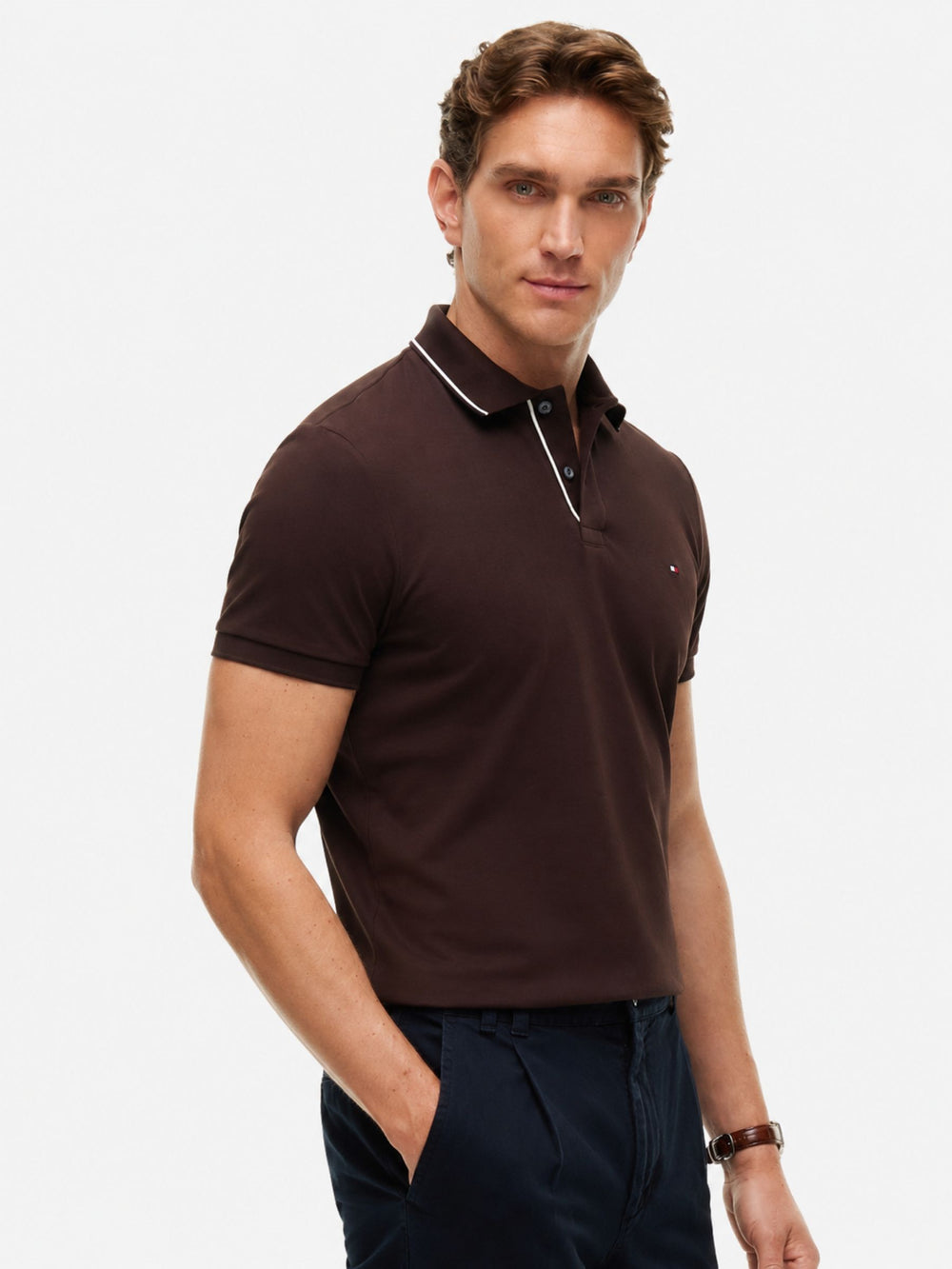 Slim Fit Interlock Polo