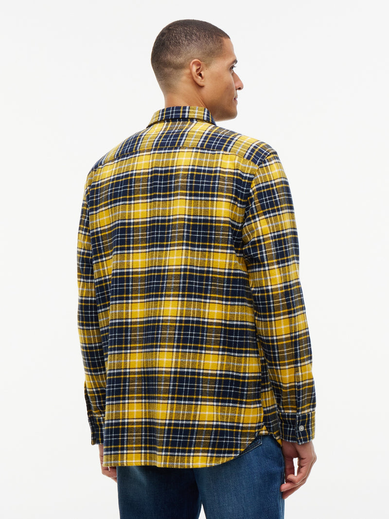 Relaxed Fit Shacket Flannel Shirt