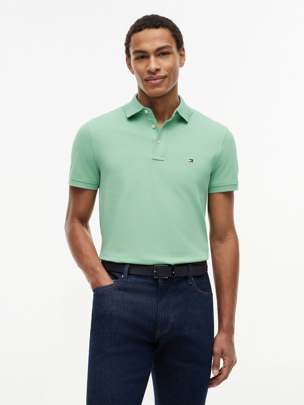 Slim Fit Solid Pique Polo