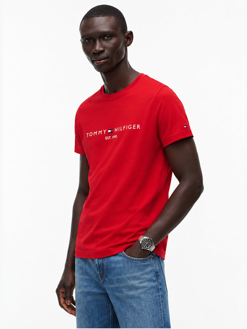 Slim Fit Chest Logo Jersey Tshirt