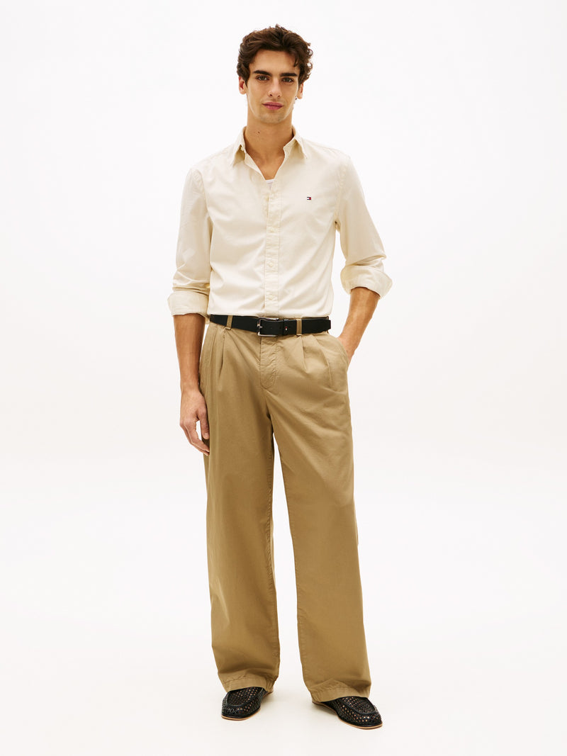 Regular Fit Solid Poplin Shirt