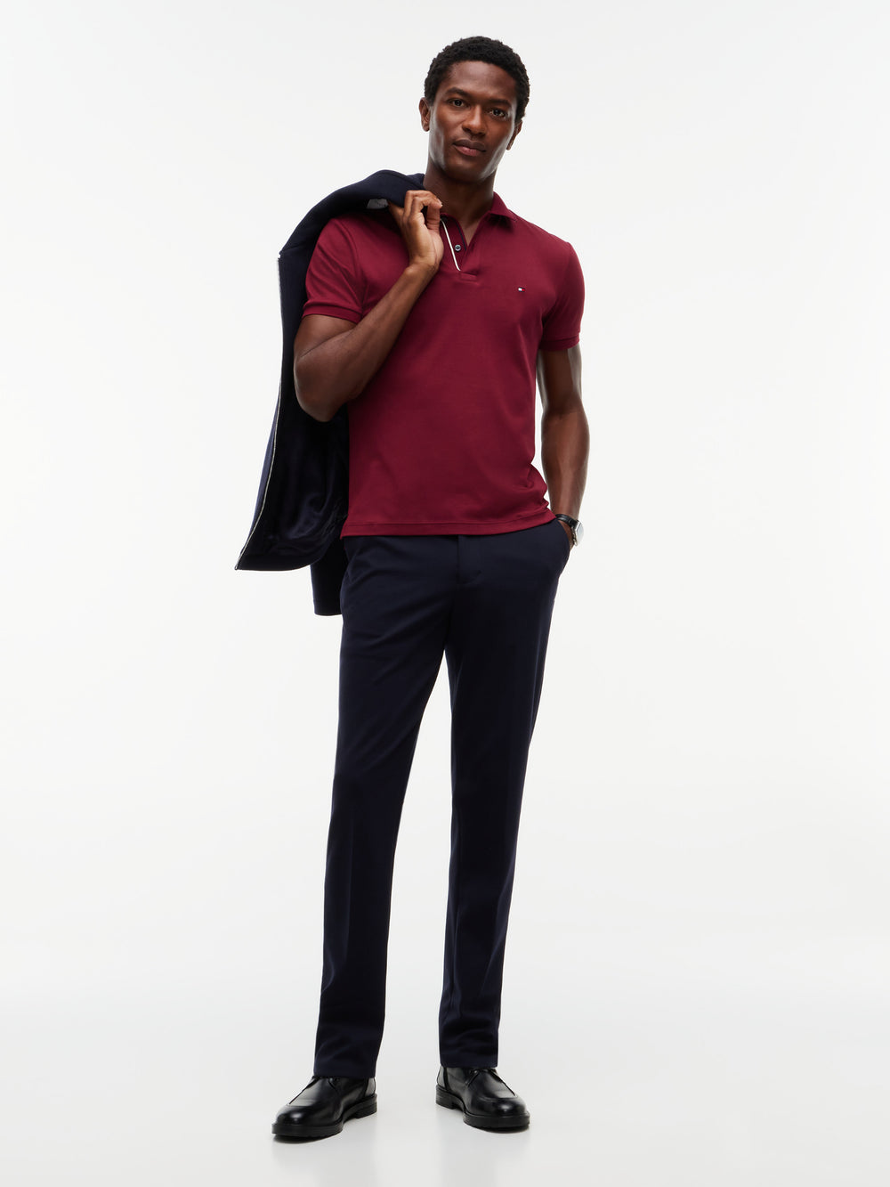 Slim Fit Interlock Polo