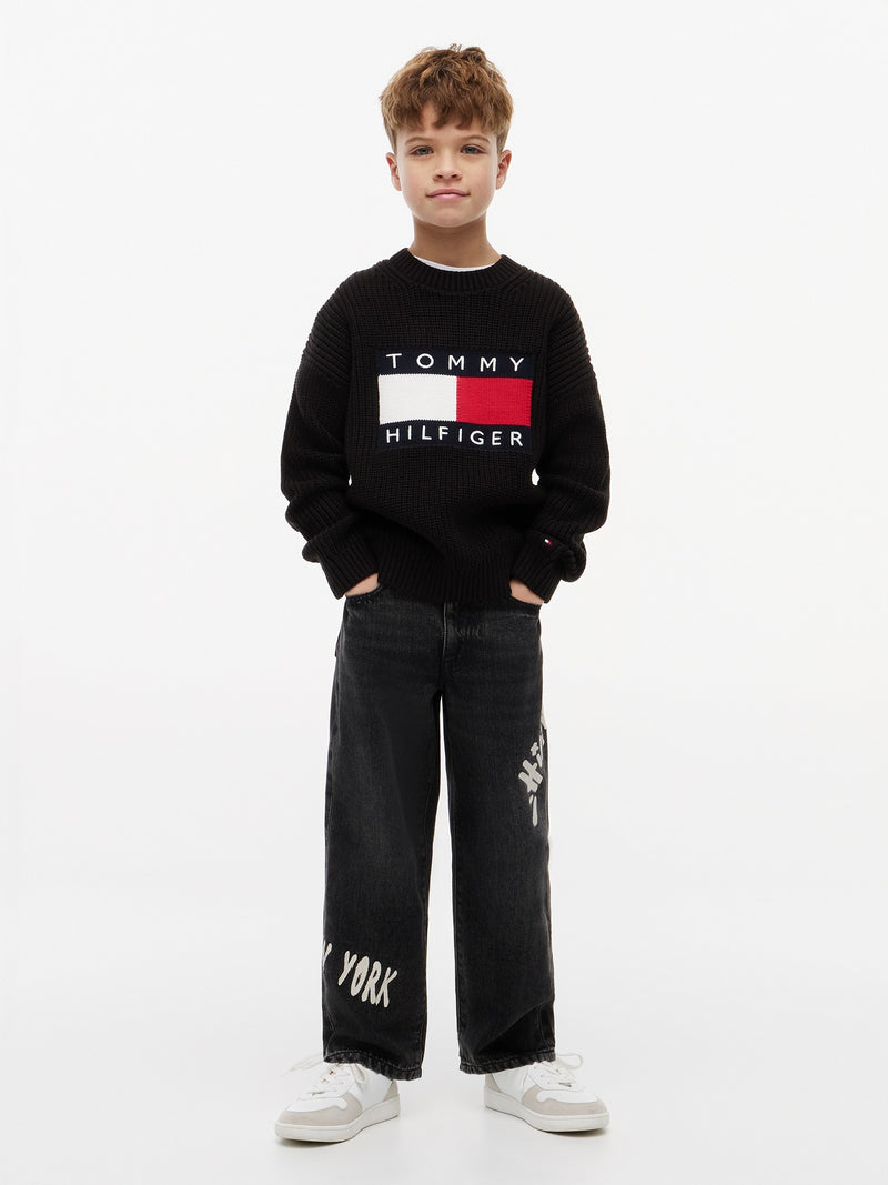 Kids Baggy Aop Jeans