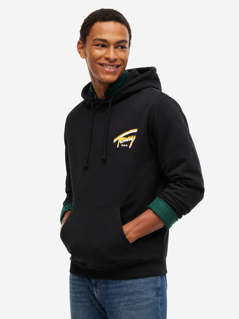 Regular Fit Suede Terry Hooded Sweatshirt
