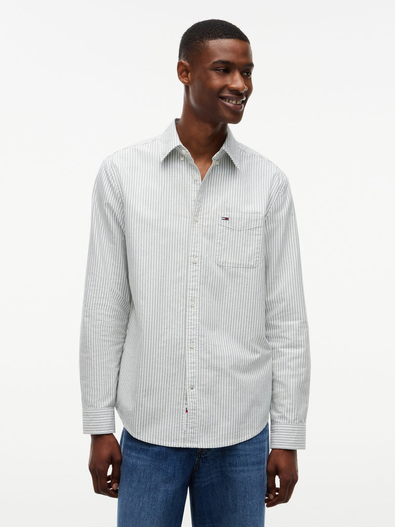Regular Fit Stripe Oxford Shirt