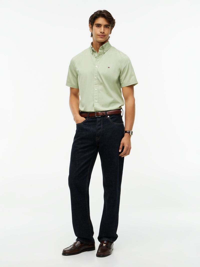 Regular Fit Solid Poplin Shirt