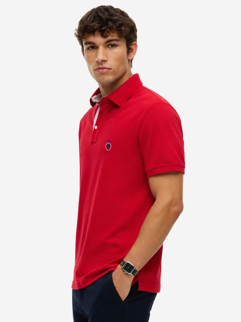 Relaxed Solid Pique Polo
