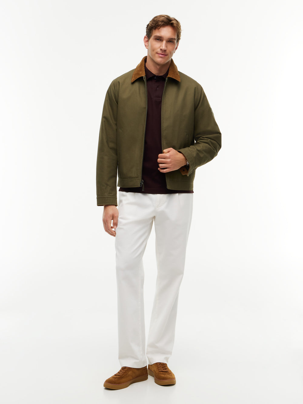 Regular Fit Jacquard Interlock Polo