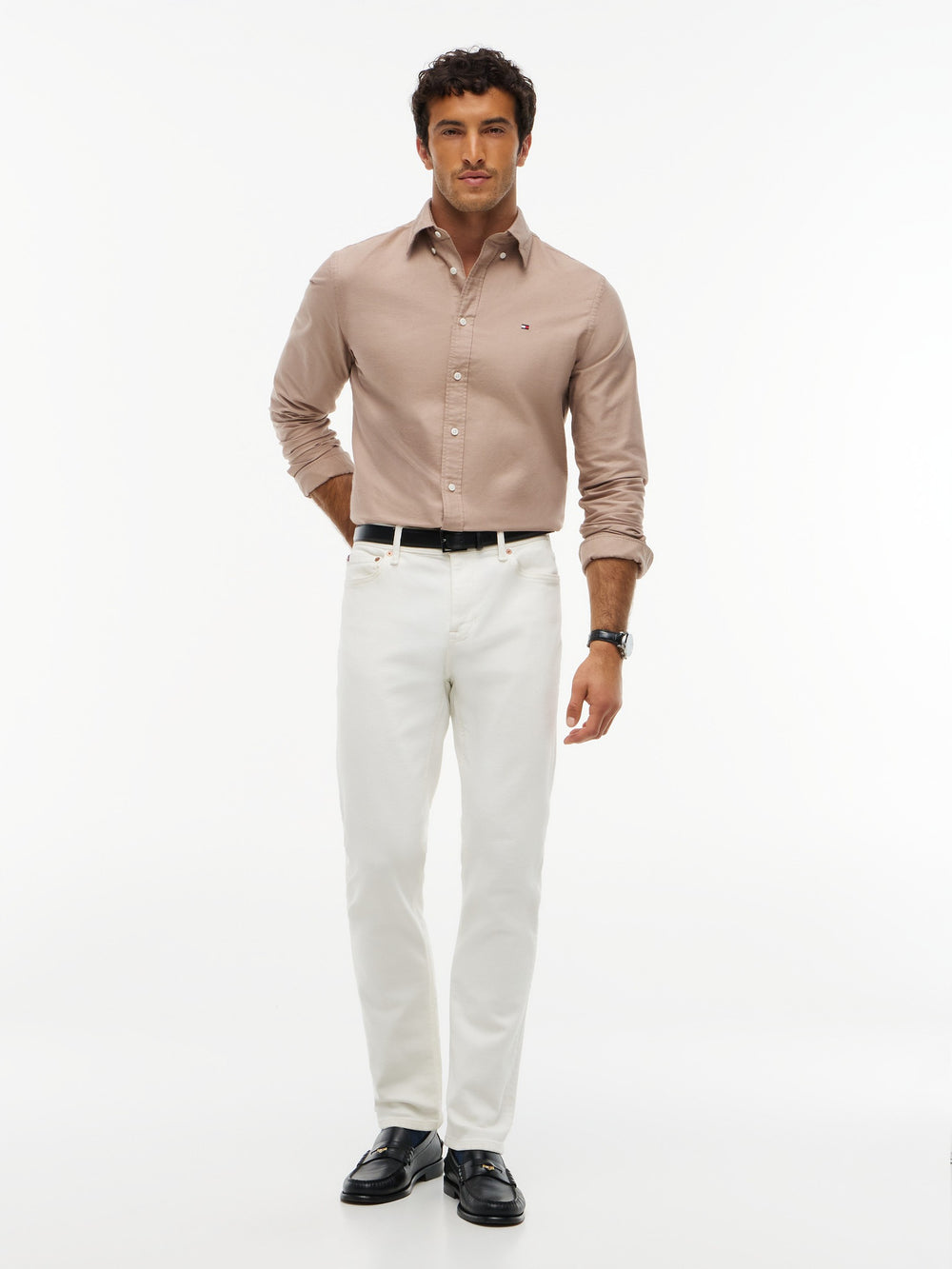 Regular Fit Solid Oxford Shirt