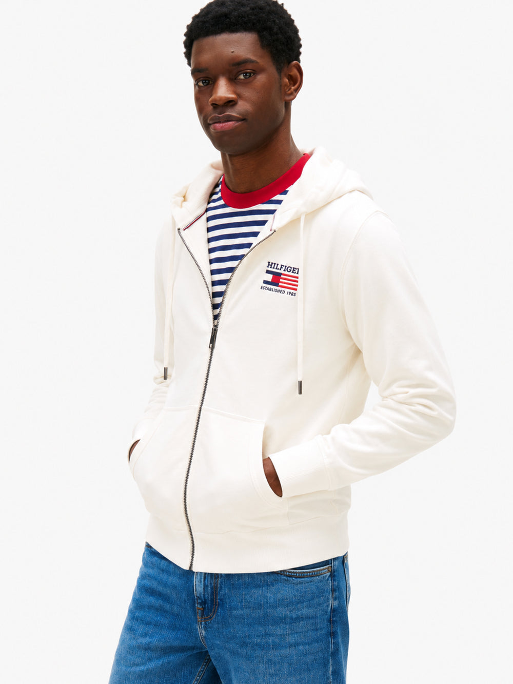 Regular Fit Zip Thru Hoodie