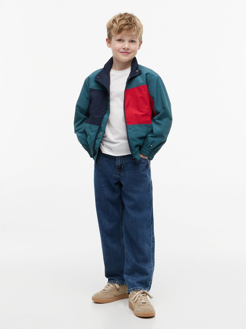Kids Color Block Reversible Jacket