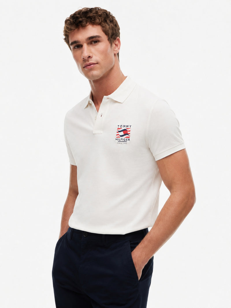 Regular Fit Graphic Pique Polo