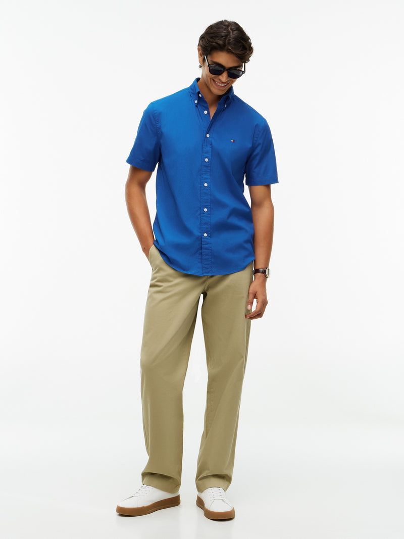 Regular Fit Solid Poplin Shirt