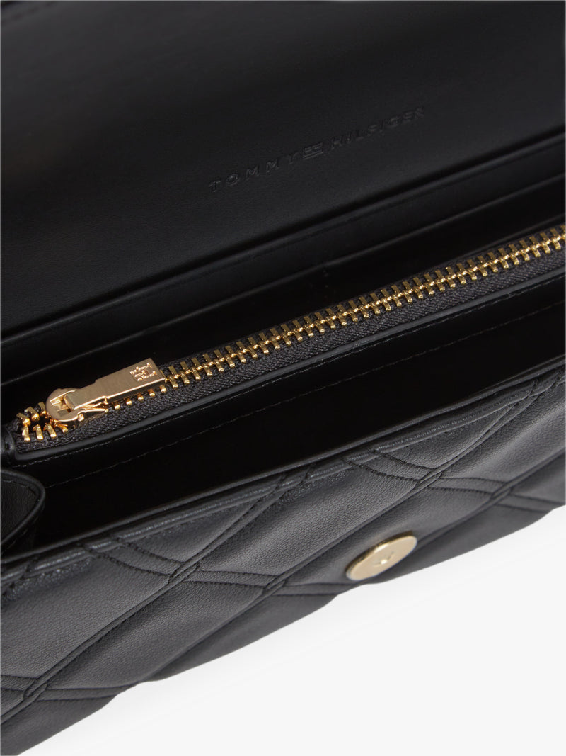 Embossed Pu Wallet On Sling Wallet