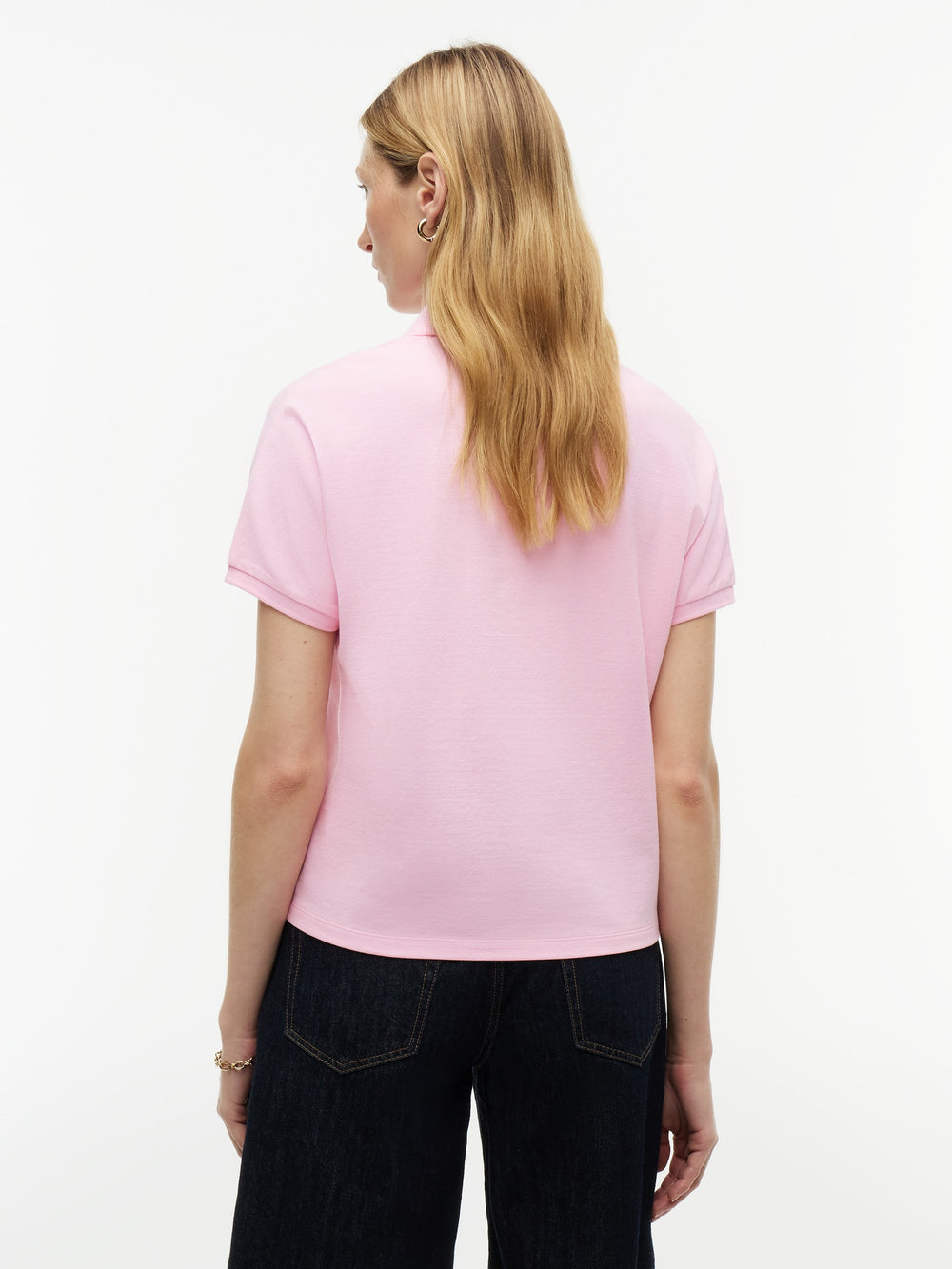 Solid Regular Fit Half Sleeve Pique Polo