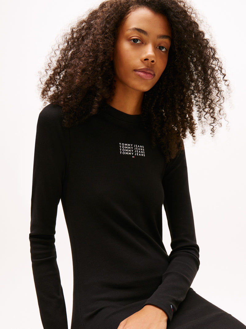 Full Sleeve Solid Bodycon Sweater Dress