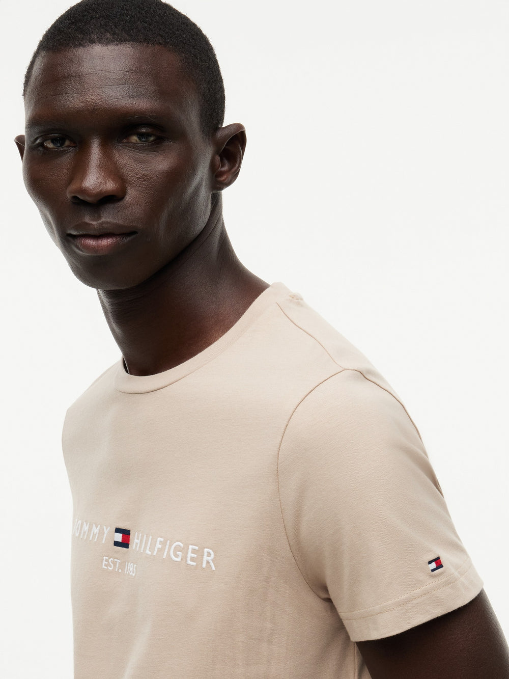 Slim Fit Chest Logo Jersey Tshirt