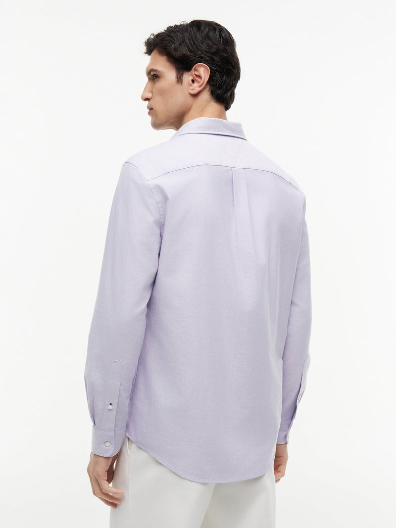 Regular Fit Solid Oxford Shirt