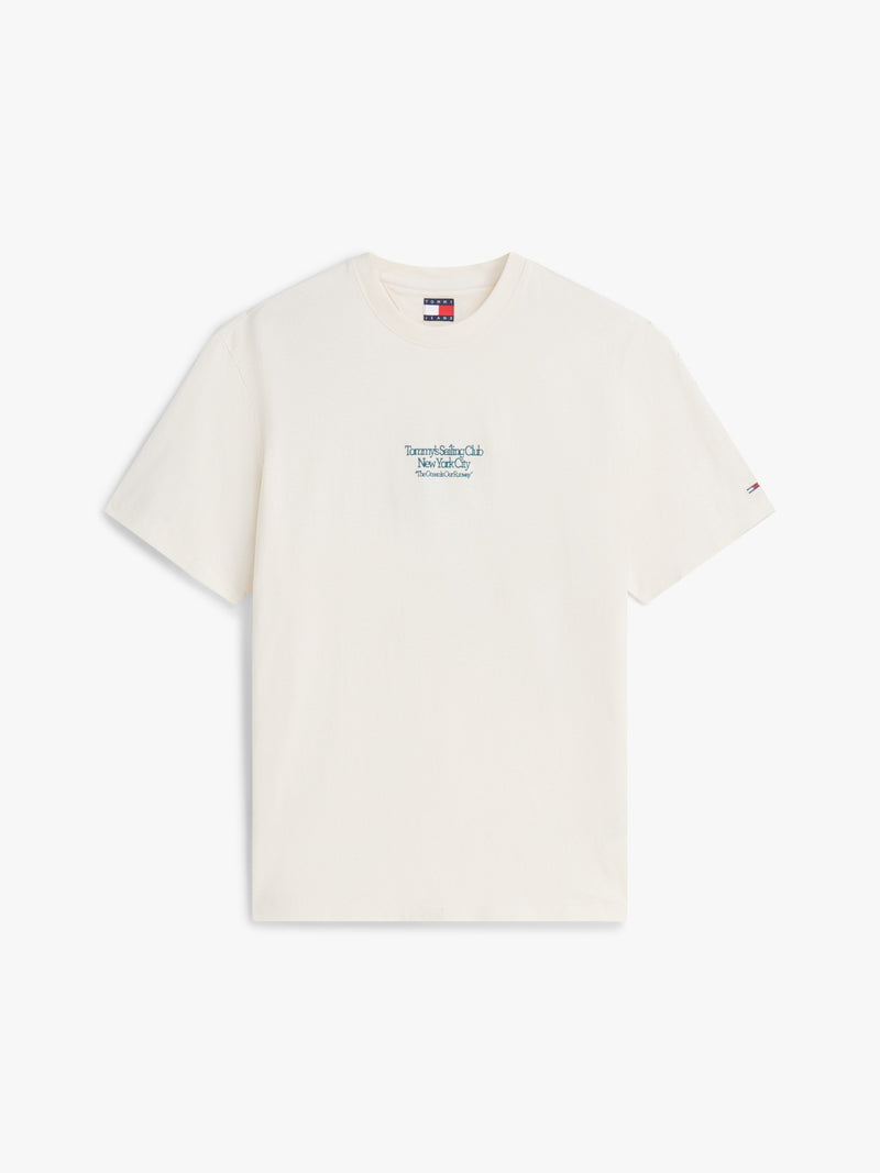 Relaxed Fit Sailboat Back Graphic T-Shirt