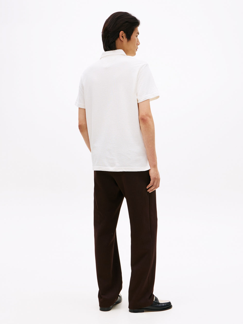 Regular Fit Embossed Terry Polo