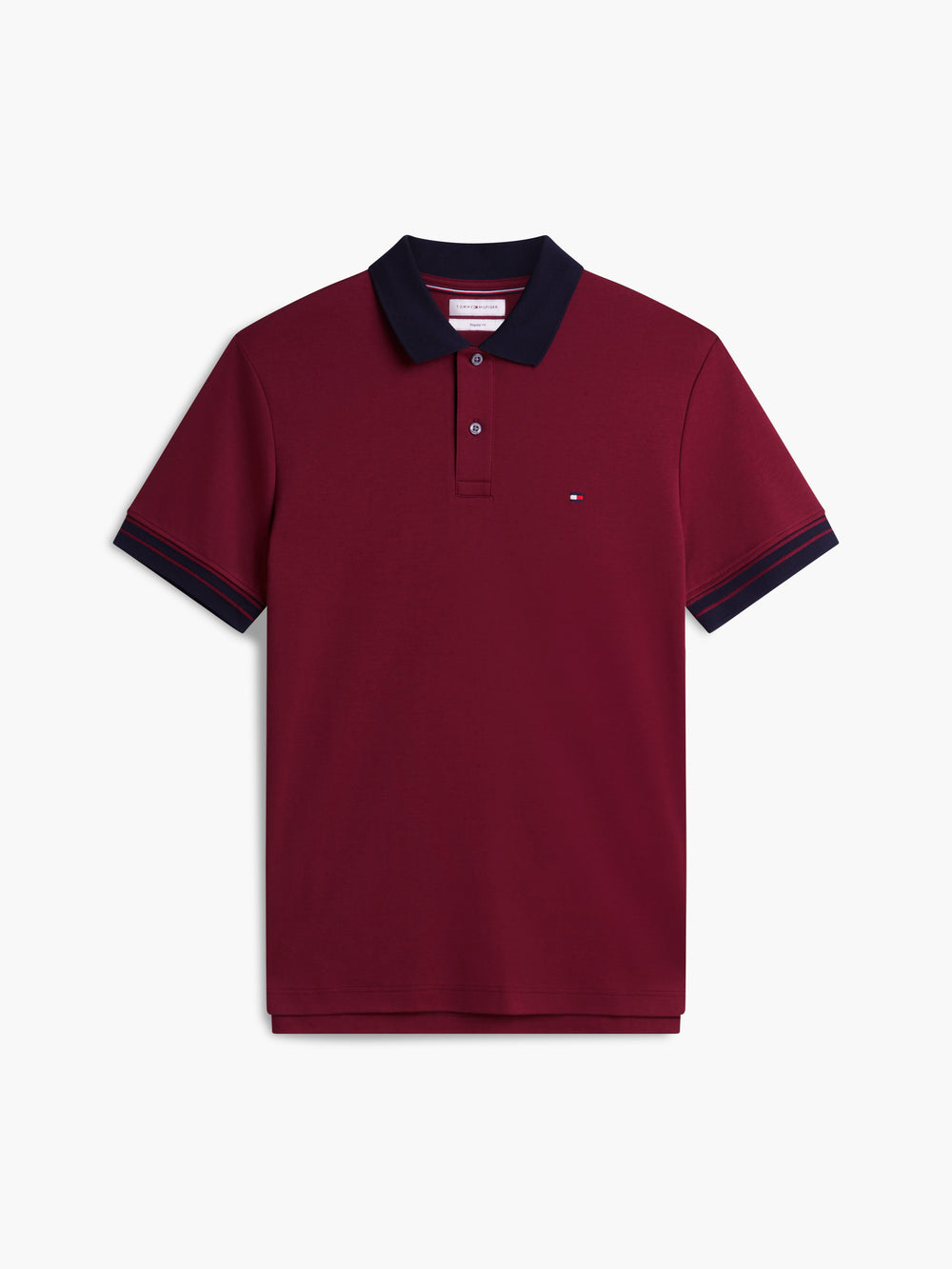 Regular Fit Contrast Collar Interlock Polo