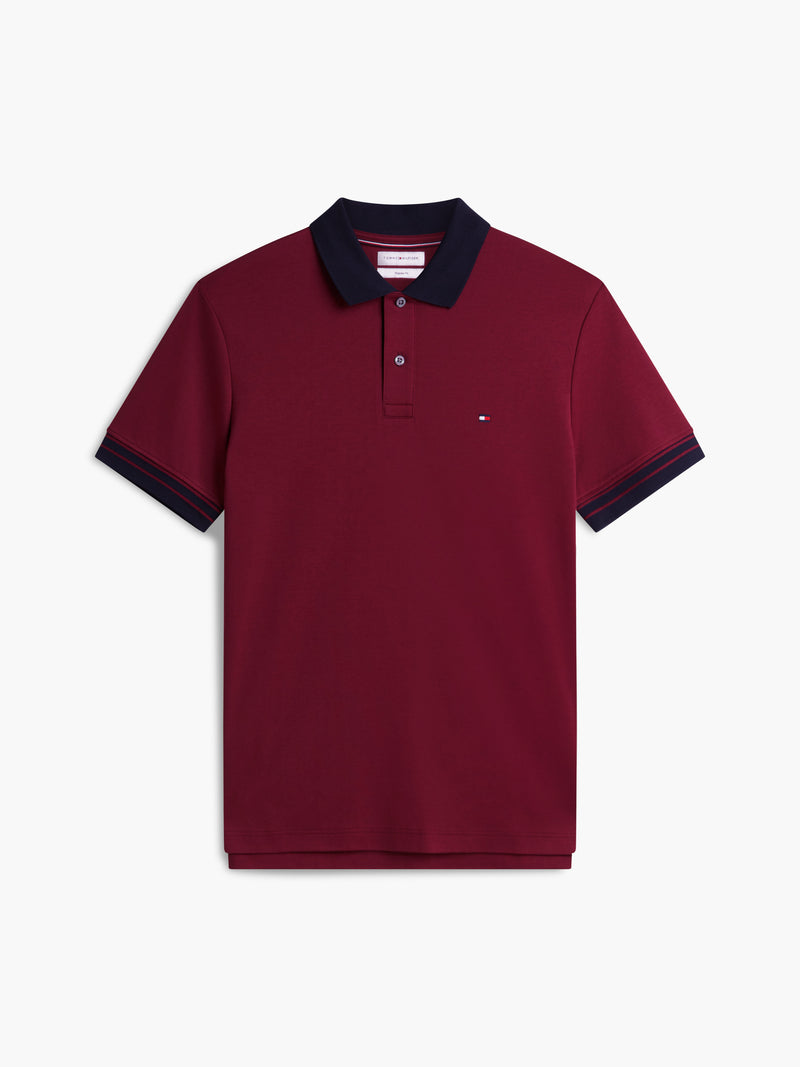 Regular Fit Contrast Collar Interlock Polo