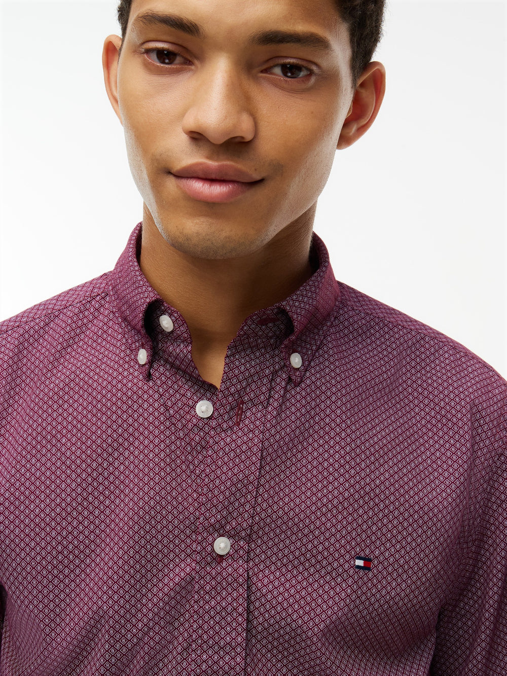 Regular Fit Print Poplin Shirt