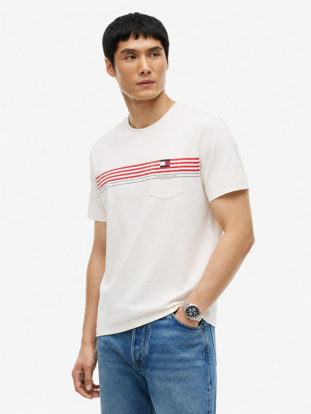Regular Fit Striped Tshirt