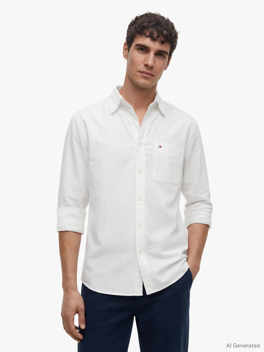 Regular Fit Texture Oxford Shirt