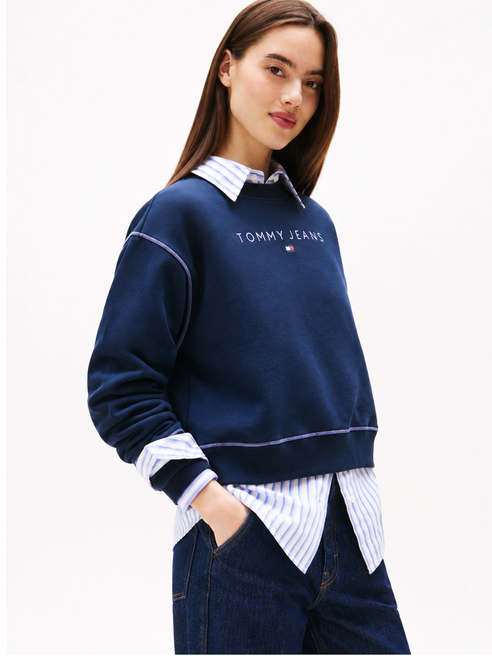 Relaxed Fit Fleece Pullover