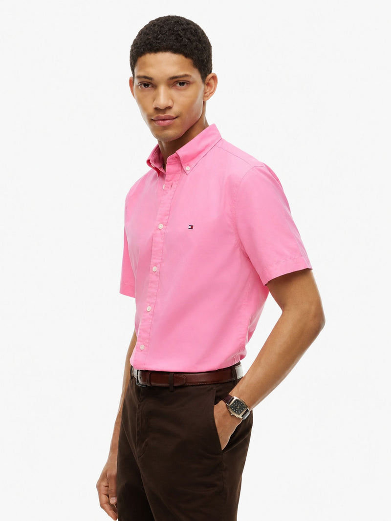 Regular Fit Solid Poplin Shirt