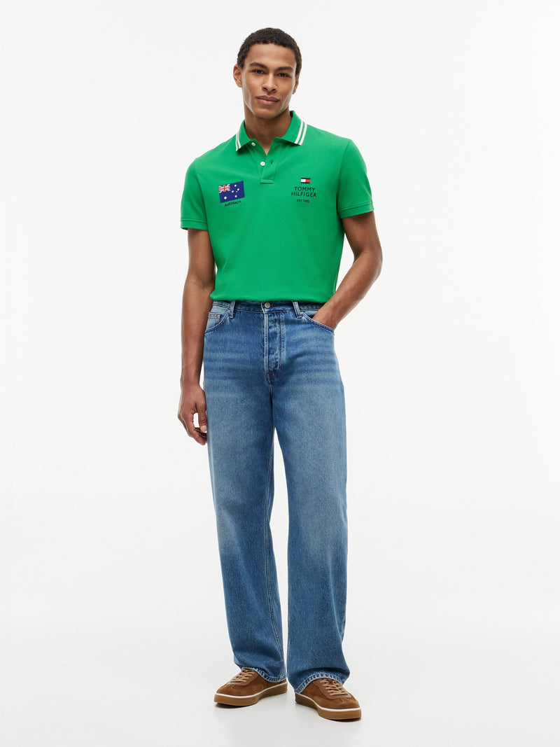Regular Fit Graphic Pique Polo