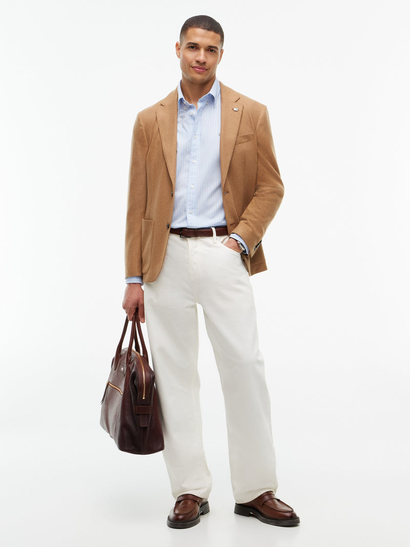 Regular Fit Stripe Poplin Shirt