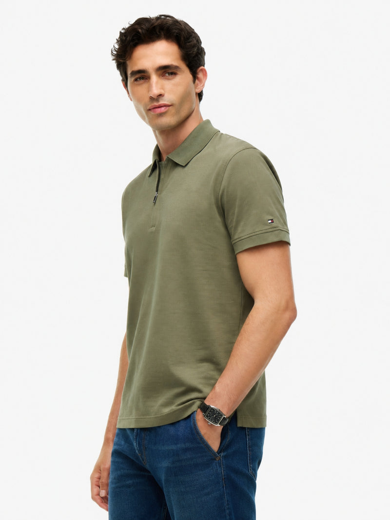 Regular Fit Zipper Polo