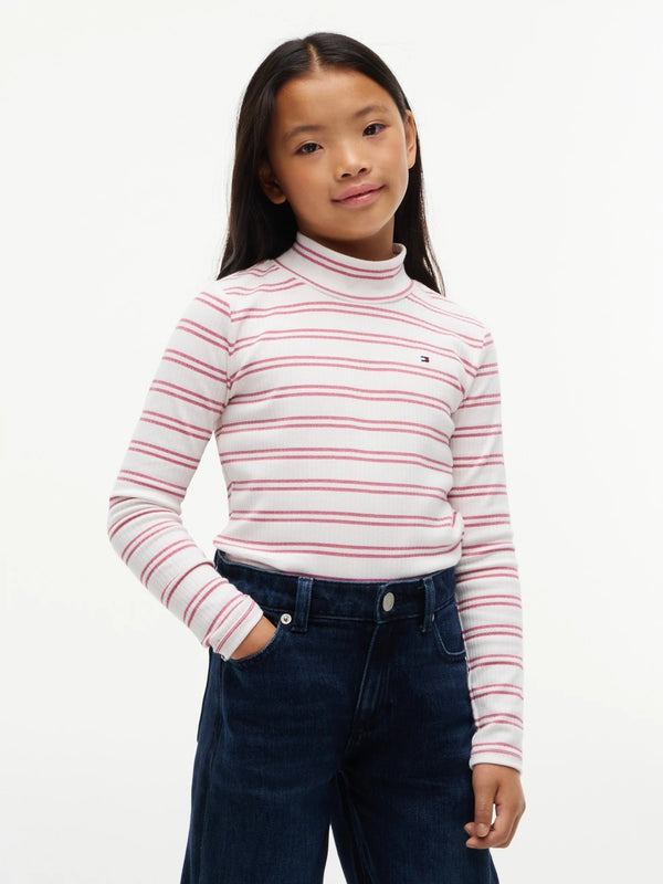 Kids Long-Sleeve Lurex Rib T-Shirt