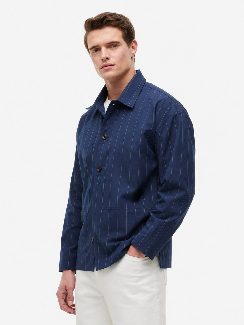 Relaxed Fit Shacket Poplin Shirt