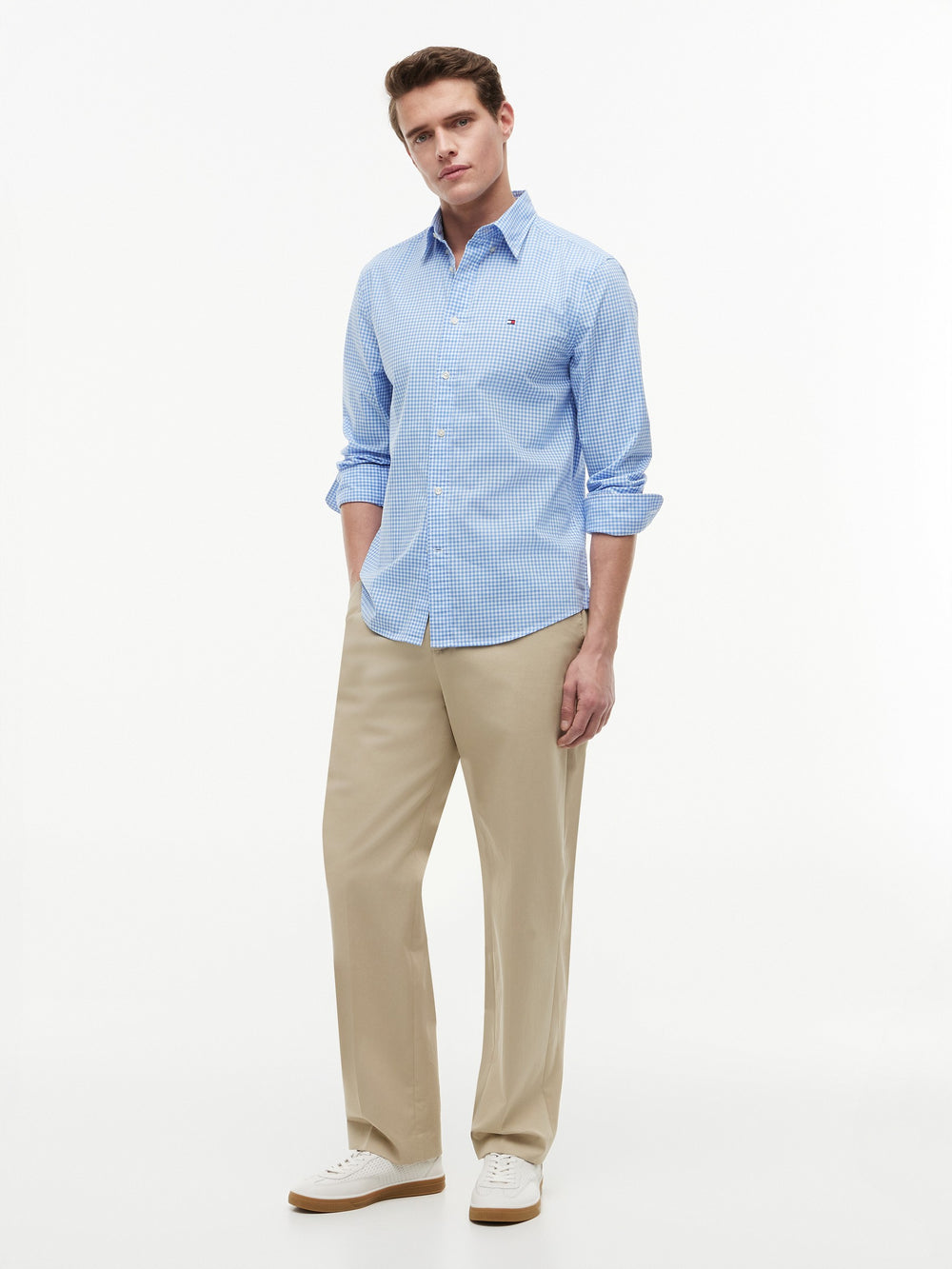 Regular Fit Check Poplin Shirt