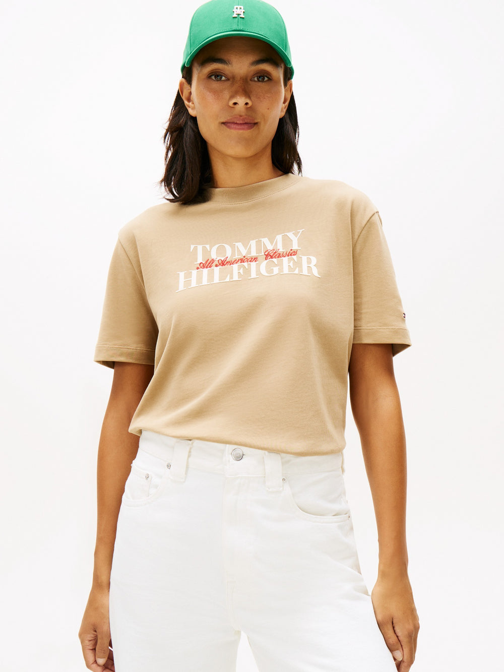 Solid Relaxed Fit Half Sleeve Cotton Jersey T-Shirt