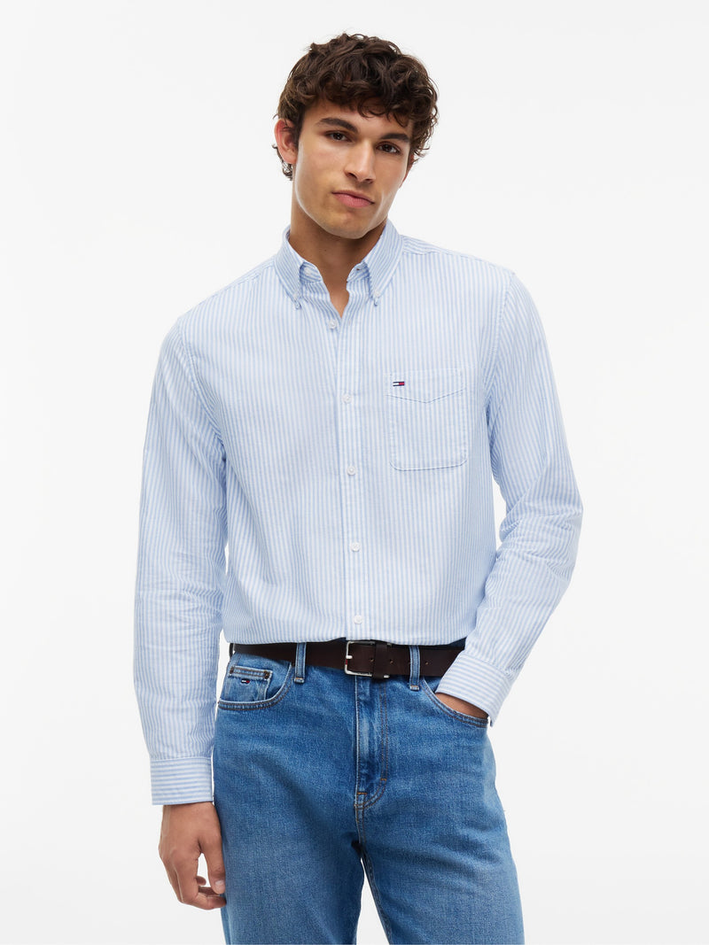 Regular Fit Stripe Oxford Shirt