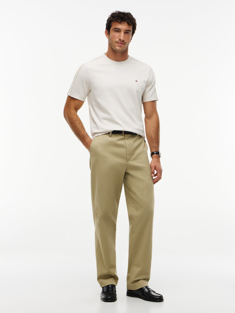 Regular Fit Sleeve Taped Interlock Tshirt