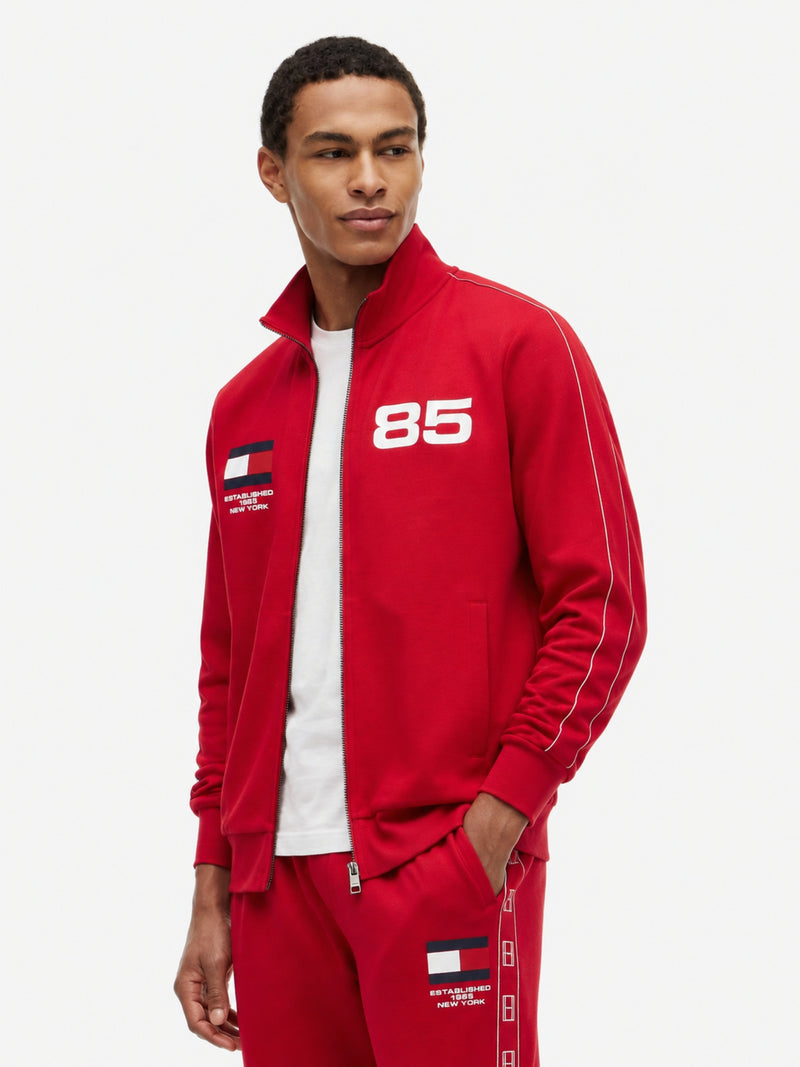 Regular Fit Zip Thru Printed Jacket