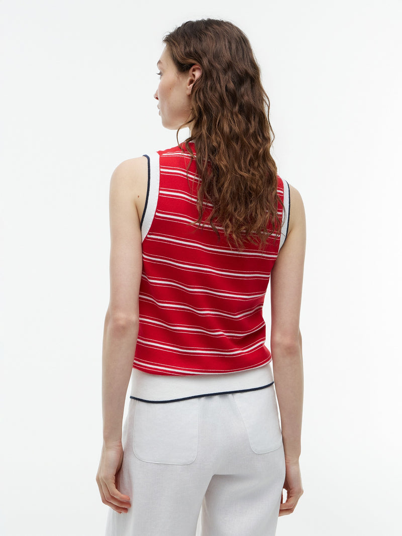 Stripe Regular Fit Full Sleeve Ribbed T-Shirt